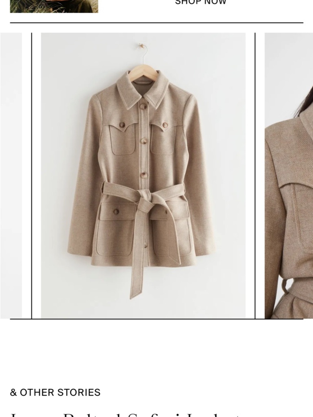 & Other Stories Wool Jacket View 2